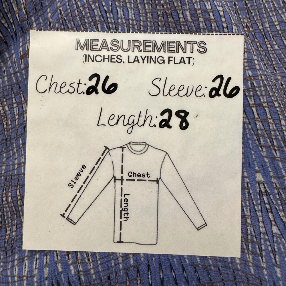 Nic+Zoe NWT Blouse 2X V Neck Long Sleeve Tunic Top‎ Purple Blue Office Career - Picture 7 of 7
